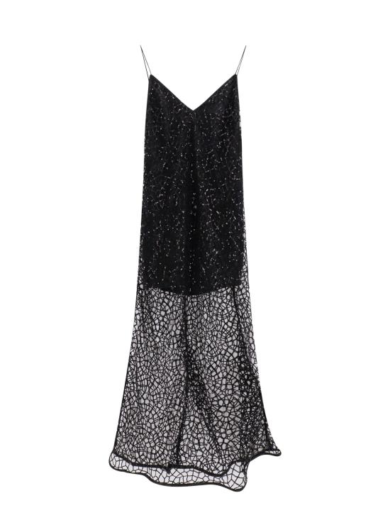 24FW 더 니나 스튜디오 롱 원피스 THEMANTIS NERO Black