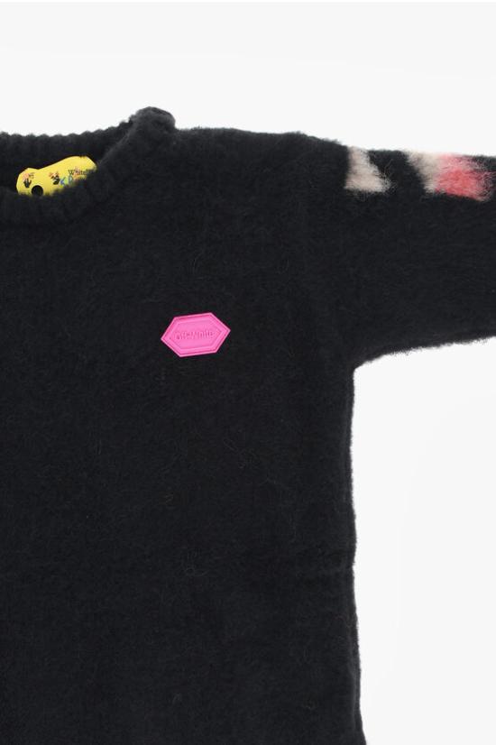  [키즈] 오프화이트 키즈 풀오버 OGHI002F21 KNI001 1032 Black - OFF WHITE