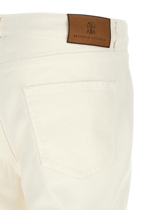 26FW 브루넬로 쿠치넬리 데님 팬츠 M277PX1290C7210 White - BRUNELLO CUCINELLI