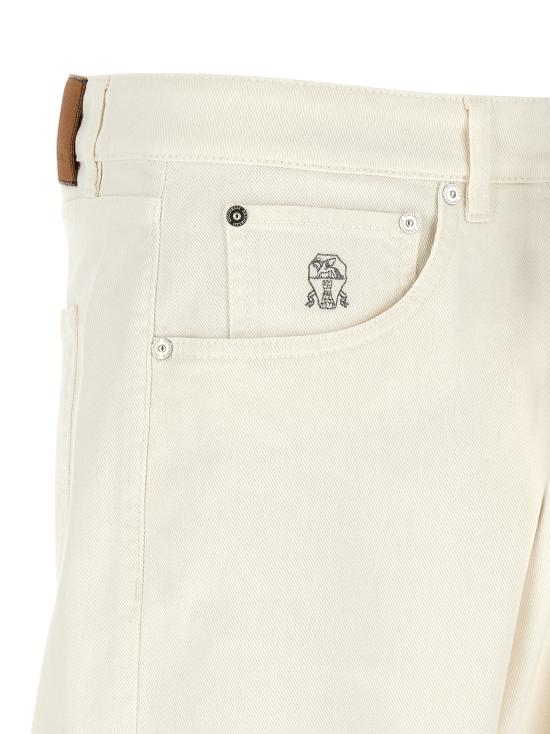 26FW 브루넬로 쿠치넬리 데님 팬츠 M277PX1290C7210 White - BRUNELLO CUCINELLI