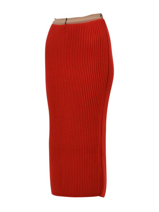  캘빈클라인 롱 스커트 SA08 RED - CALVIN KLEIN