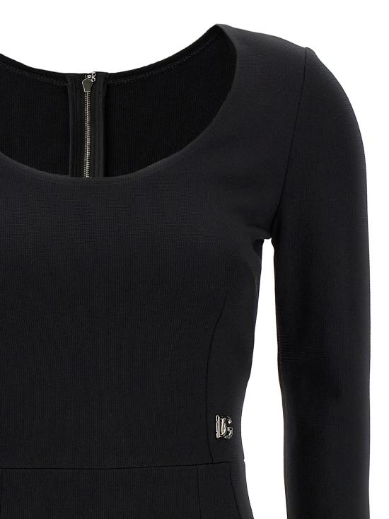 25FW 돌체앤가바나 미디 원피스 F6ARMTFUGPNN0000 Black - DOLCE & GABBANA