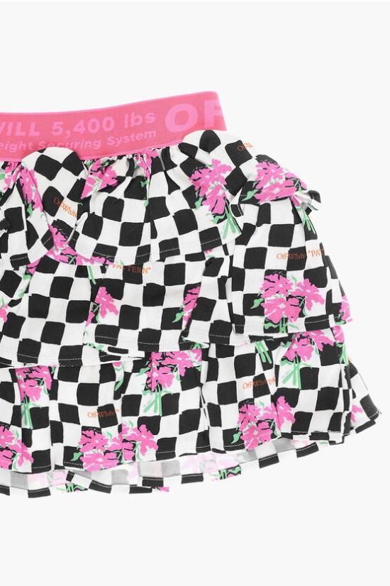  [키즈] 오프화이트 스커트 OGCC002F21FAB0011032 Rosa Bianco e Nero - OFF WHITE