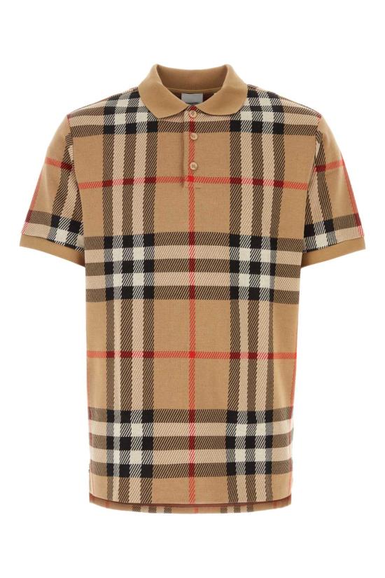  버버리 / 남성 체크 코튼 자카드 폴로셔츠 8072663 A7028 Checked BPG