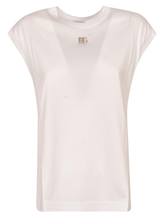  돌체앤가바나 / 여성 캡핑 로고 민소매 티셔츠 F8M69Z G7B3US9000 BPG - DOLCE & GABBANA