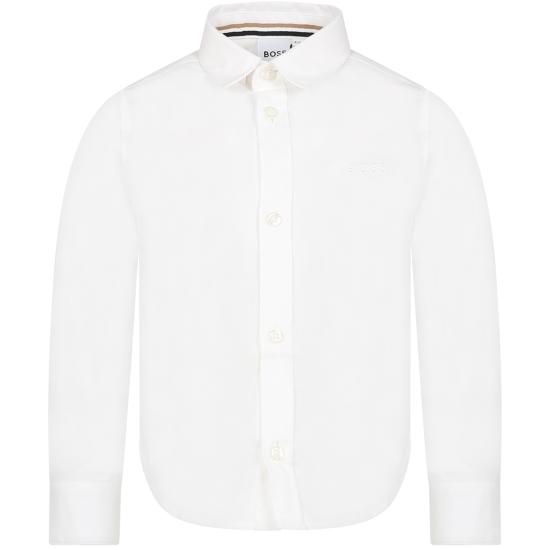 25FW [키즈] 보스 셔츠 J25Q01 10P WHITE