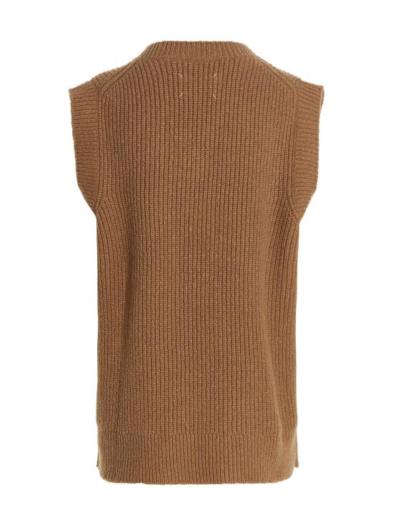  마르지엘라 니트 베스트 S50FB0097S18207124 Beige - MAISON MARGIELA