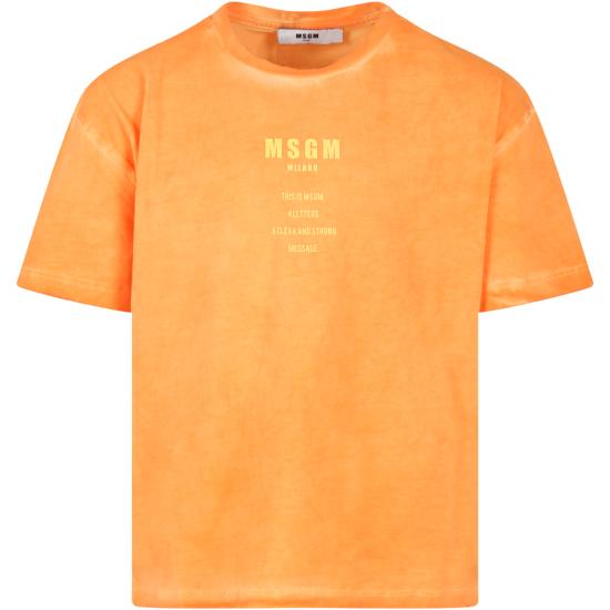  [키즈] 엠에스지엠 티셔츠 MS029551 030 ORANGE