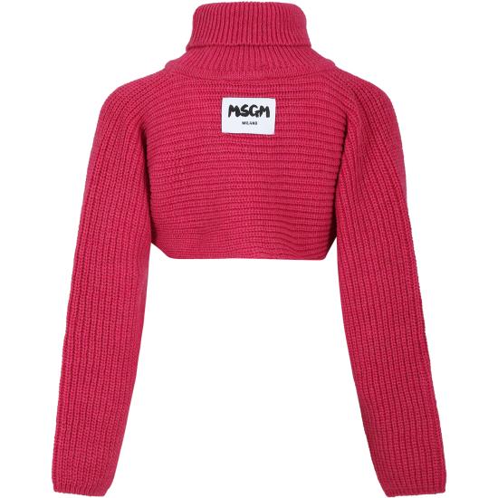  [키즈] 엠에스지엠 터틀넥 니트 F3MSJGJP123 044 FUCHSIA - MSGM