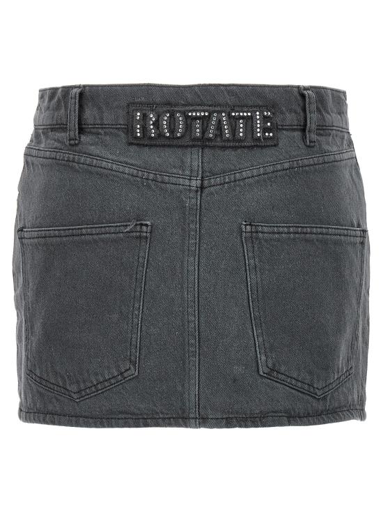  로테이트 바이 크리스텐슨 데님 스커트 11147820984006 Gray - ROTATE