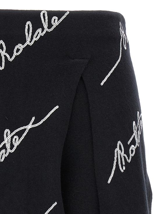  로테이트 바이 크리스텐슨 숏 스커트 1101111001000 White Black - ROTATE