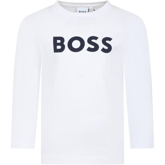 25FW [키즈] 보스 티셔츠 J25P25 10P WHITE