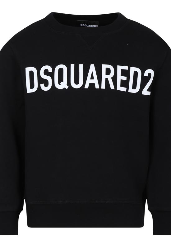 25FW [키즈] 디스퀘어드2 트레이닝 상의 DQ2009 D0A4D DQ900 BLACK - DSQUARED2