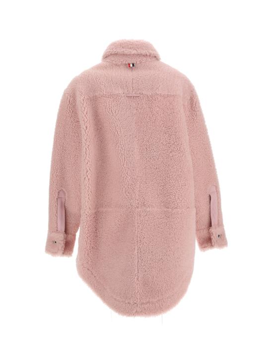  톰브라운 / 여성 시어링 셔츠 자켓 FDSD74A 02821 680 LT PINK BPG - THOM BROWNE