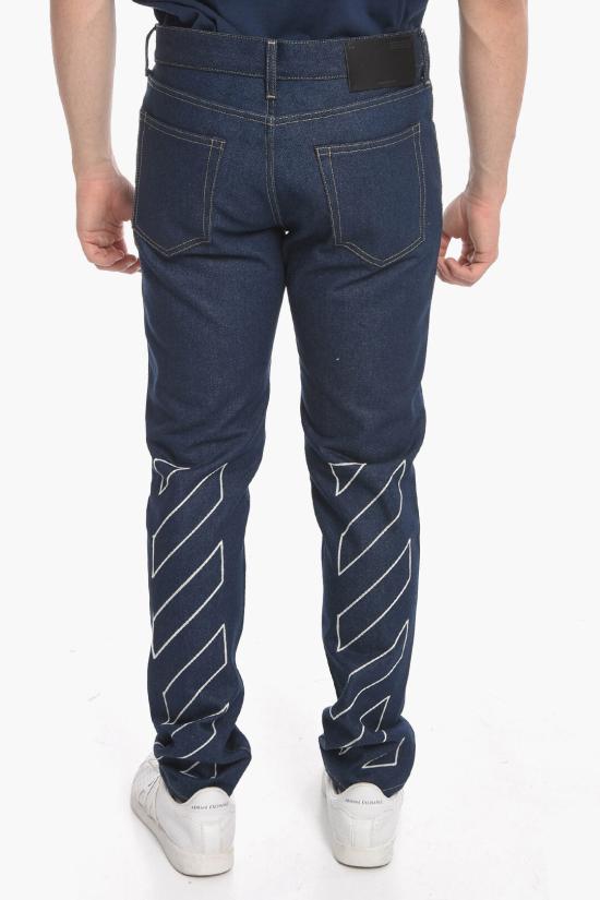  오프화이트 데님 팬츠 OMYA074C99DEN0024701 Blue - OFF WHITE