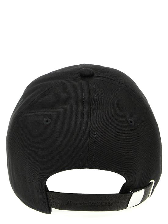  알렉산더 맥퀸 볼캡 7594504105Q1078 White Black - ALEXANDER MCQUEEN