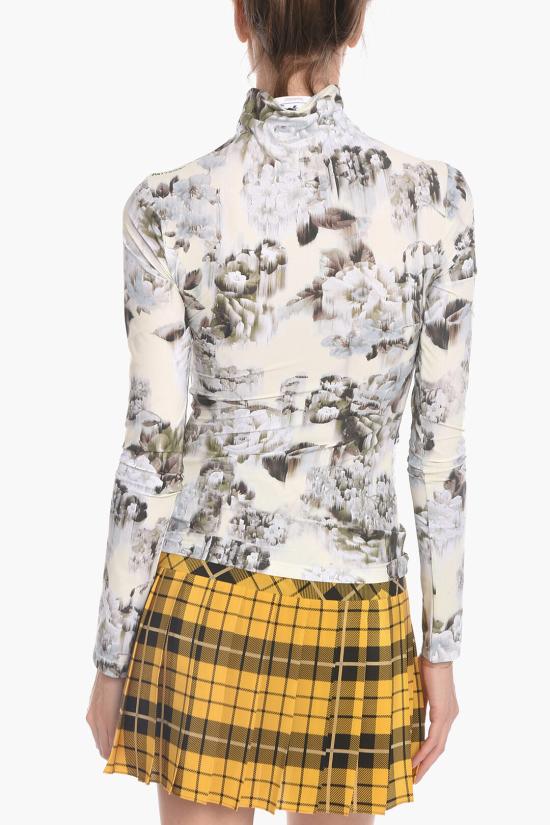  오프화이트 터틀넥 OWAD194F22 JER001 0984 Green - OFF WHITE