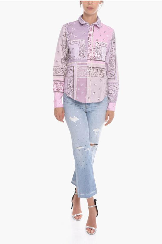  아미리 블라우스 Y0W06472PD LAV Pink - AMIRI