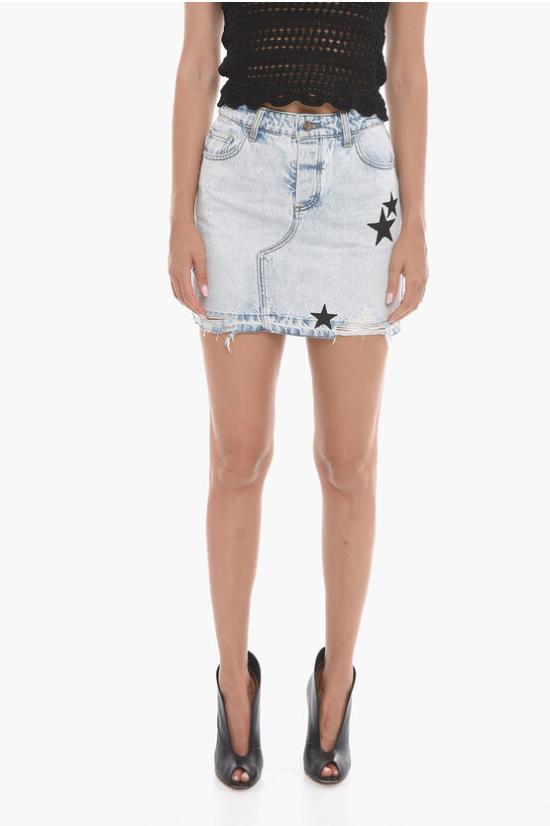  아미리 데님 스커트 Y0W11474DE SKY Light blue