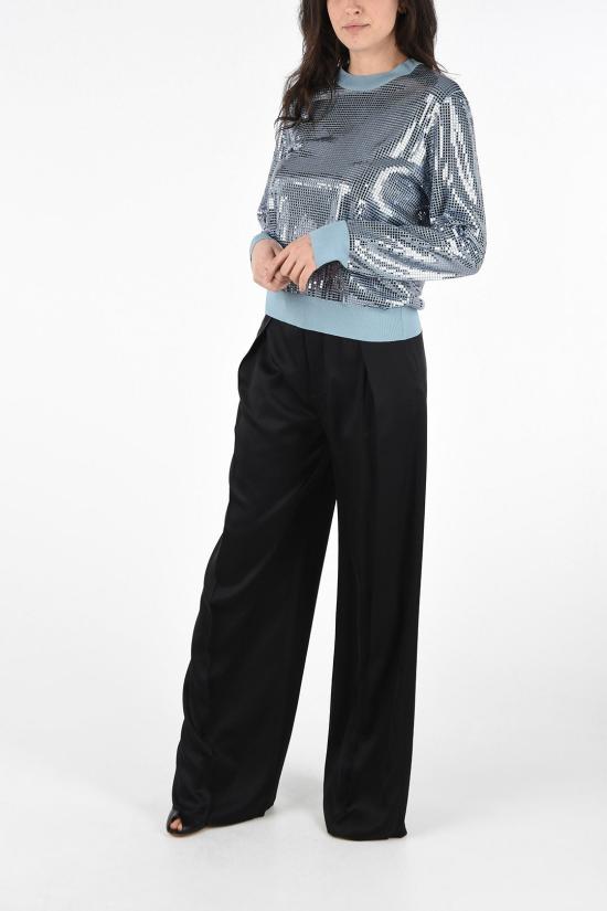  보테가베네타 긴팔 티셔츠 619773VKSI01714 Light blue - BOTTEGA VENETA