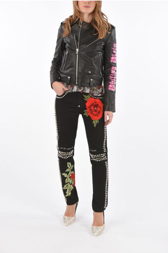  필립 플레인 바이커 자켓 F18C WLB0771 PLE002N 02 Black - PHILIPP PLEIN