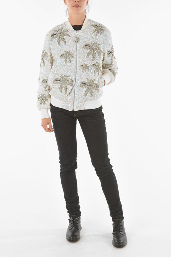  필립 플레인 봄버 자켓 S19C WRB0591 PTE106N 01 White - PHILIPP PLEIN