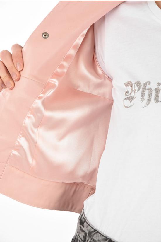  필립 플레인 가죽 데님 자켓 S19C WLB0421 PLE002N 03 Pink - PHILIPP PLEIN