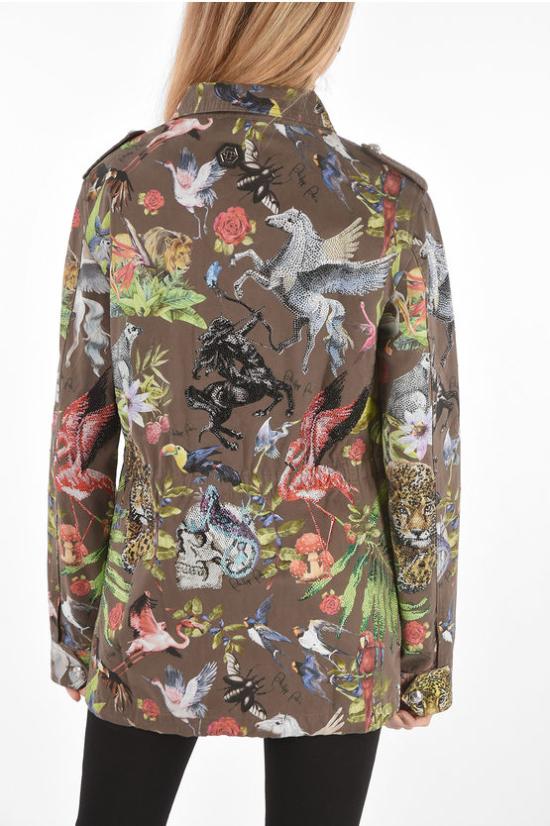  필립 플레인 자켓 S19C WRA0222 PTE003N 65 Multicolor, Verde Militare - PHILIPP PLEIN