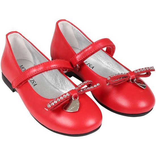  [키즈] 모나리자 플랫 슈즈 87B013 2705 0043 RED - MONNALISA