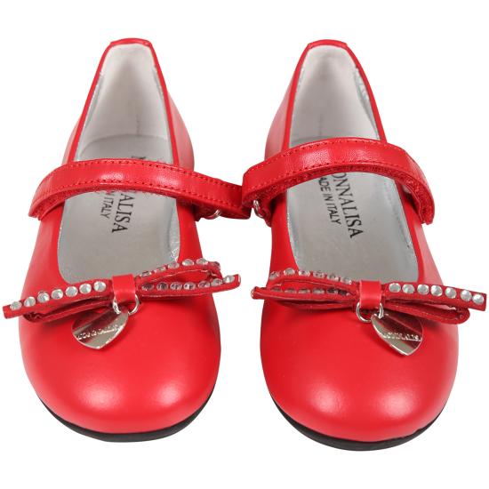  [키즈] 모나리자 플랫 슈즈 87B013 2705 0043 RED - MONNALISA