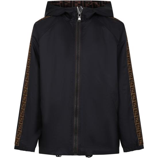 25FW [키즈] 펜디 자켓 JUA092 AEYC F0QA1 BLACK - FENDI