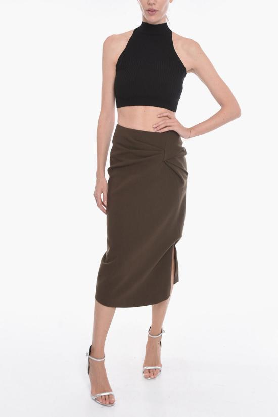  레지나표 롱 스커트 D174 DARK KHAKI Military Green - REJINA PYO