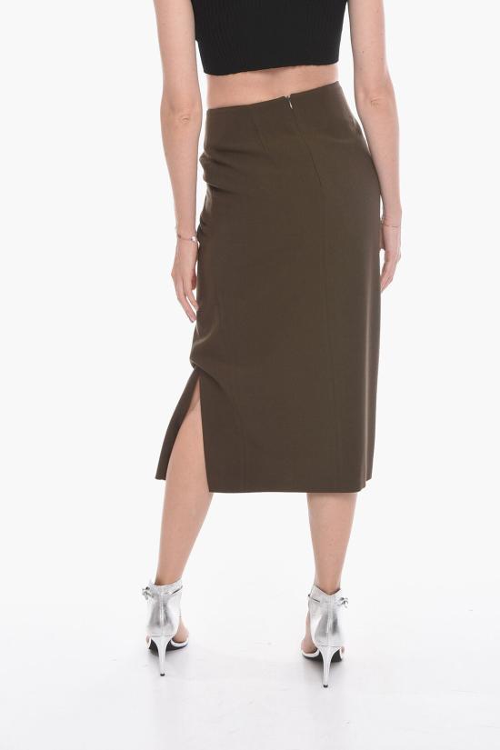  레지나표 롱 스커트 D174 DARK KHAKI Military Green - REJINA PYO