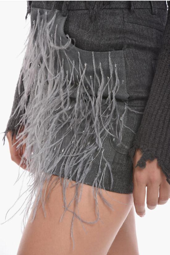  더 마네이 숏 스커트 FW22TM VENICE 0 GREY Gray - THE MANNEI