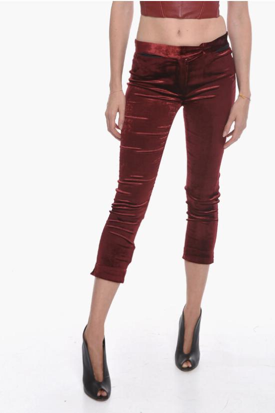  앤 드뮐미스터 크롭 팬츠 20021422173 037 Burgundy