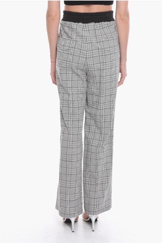  더 마네이 스트레이트 팬츠 W22TM CORUNA 0 GREY CAGE BLACK Pants Gray - THE MANNEI