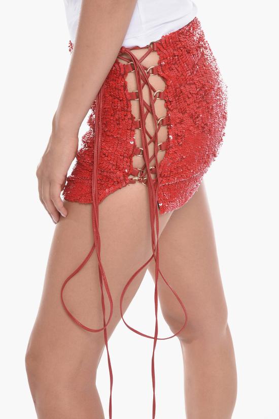  더 마네이 데님 스커트 W22TM MELILLA 0 RED Red - THE MANNEI