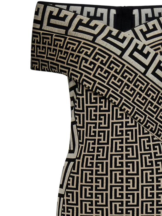  발망 숏 원피스 BF1R6036KE67 GFE - BALMAIN