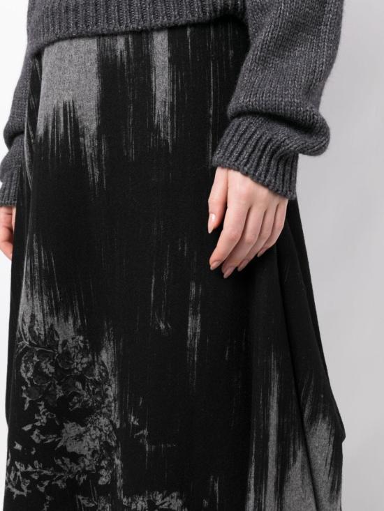  와이쓰리 롱 스커트 YU S04 129 2 DARK GREY - Y-3