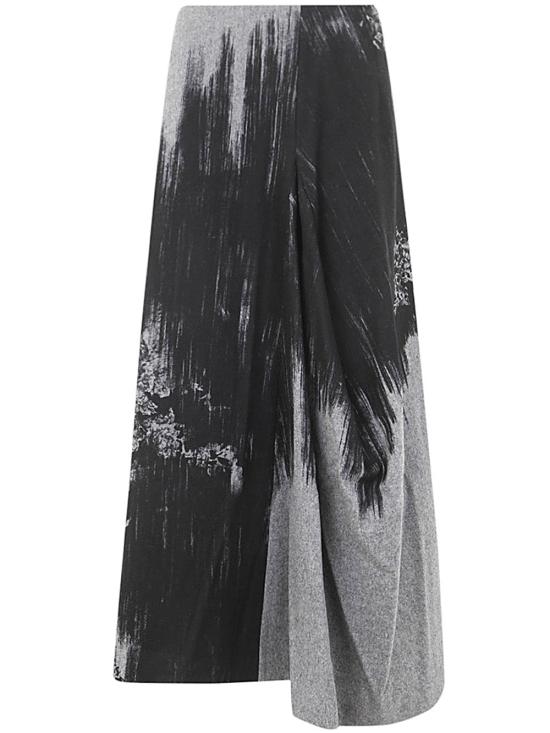  와이쓰리 롱 스커트 YU S04 129 2 DARK GREY