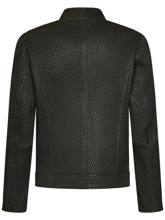  엠포리오 아르마니 / 남성 시어서커 텍스처 가죽 자켓 H41R81E1P81 599 BPG - EMPORIO ARMANI