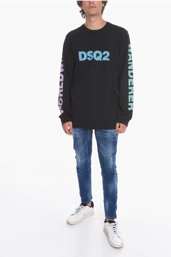  디스퀘어드2 긴팔 티셔츠 S71GD1224 S24380 900 Black - DSQUARED2