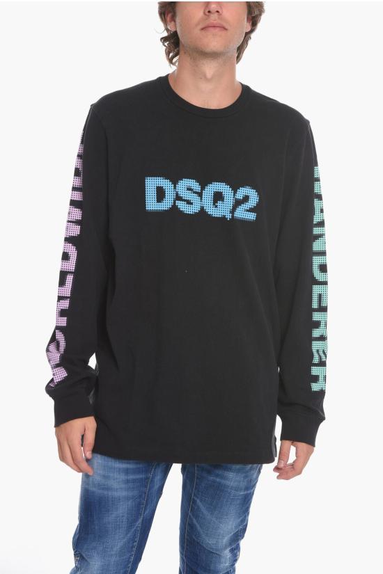  디스퀘어드2 긴팔 티셔츠 S71GD1224 S24380 900 Black