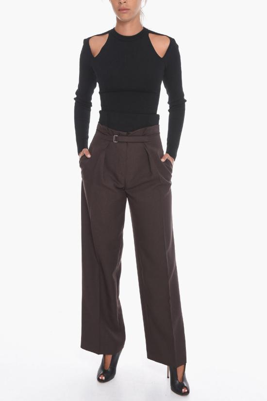  슈퍼 블론드 스트레이트 팬츠 TROUSERAMARRONE Brown - SUPER BLOND