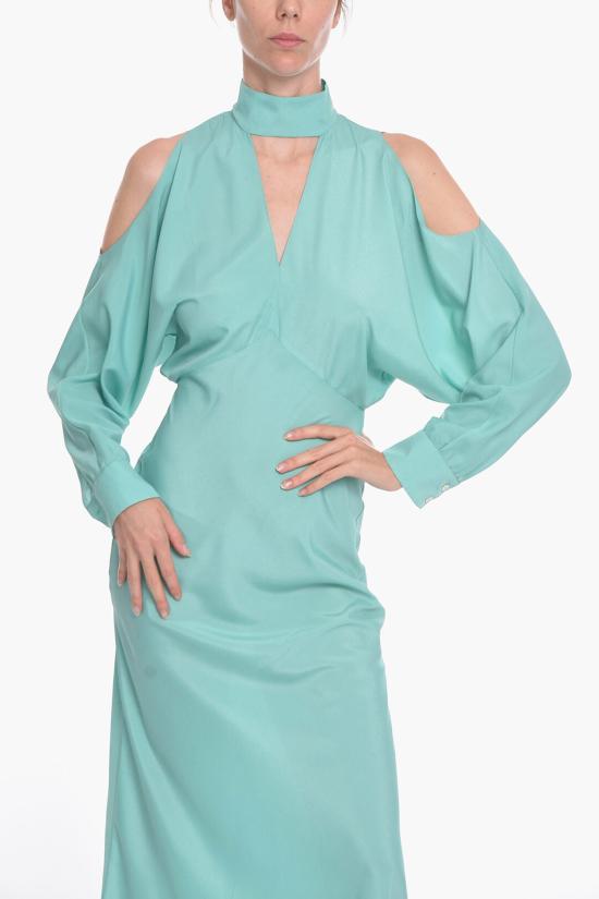  슈퍼 블론드 롱 원피스 CUT OUT DRESSVERDE Green - SUPER BLOND