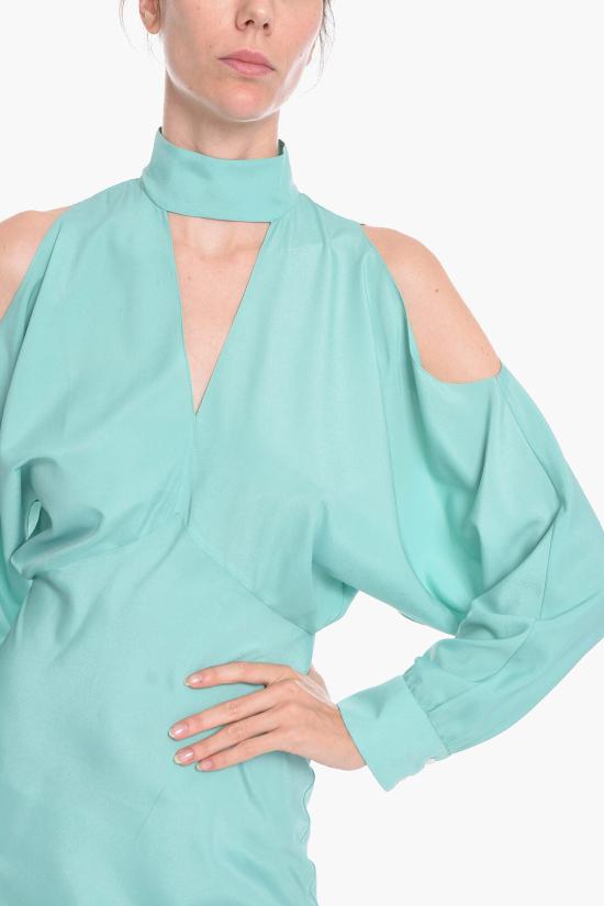  슈퍼 블론드 롱 원피스 CUT OUT DRESSVERDE Green - SUPER BLOND