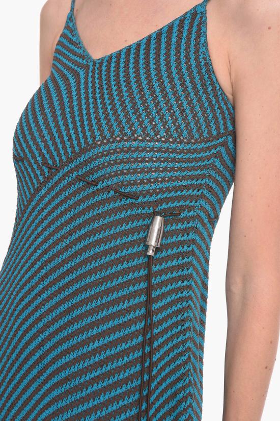  보테가베네타 롱 원피스 662334V0R402007 Light blue - BOTTEGA VENETA