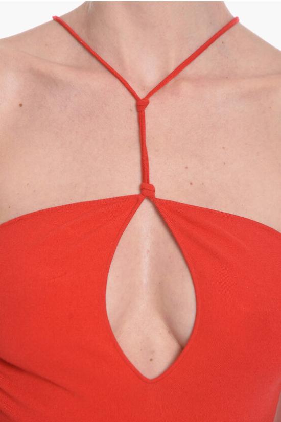  보테가베네타  캐시미어 블렌드 바디수트  632324VKSE06144 Red - BOTTEGA VENETA