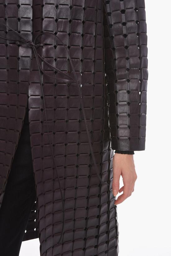  보테가베네타  드로스트링 가죽 코트 581045VF3G05001 Brown - BOTTEGA VENETA