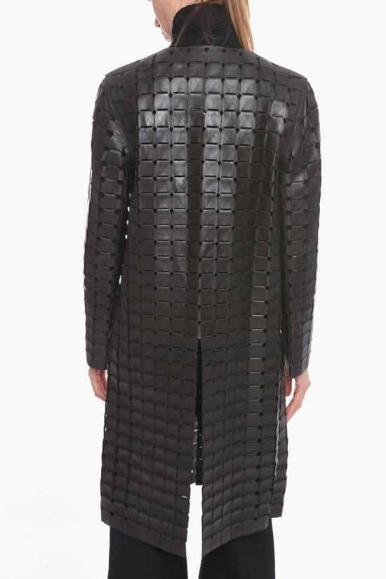  보테가베네타  드로스트링 가죽 코트 581045VF3G08812 Brown - BOTTEGA VENETA